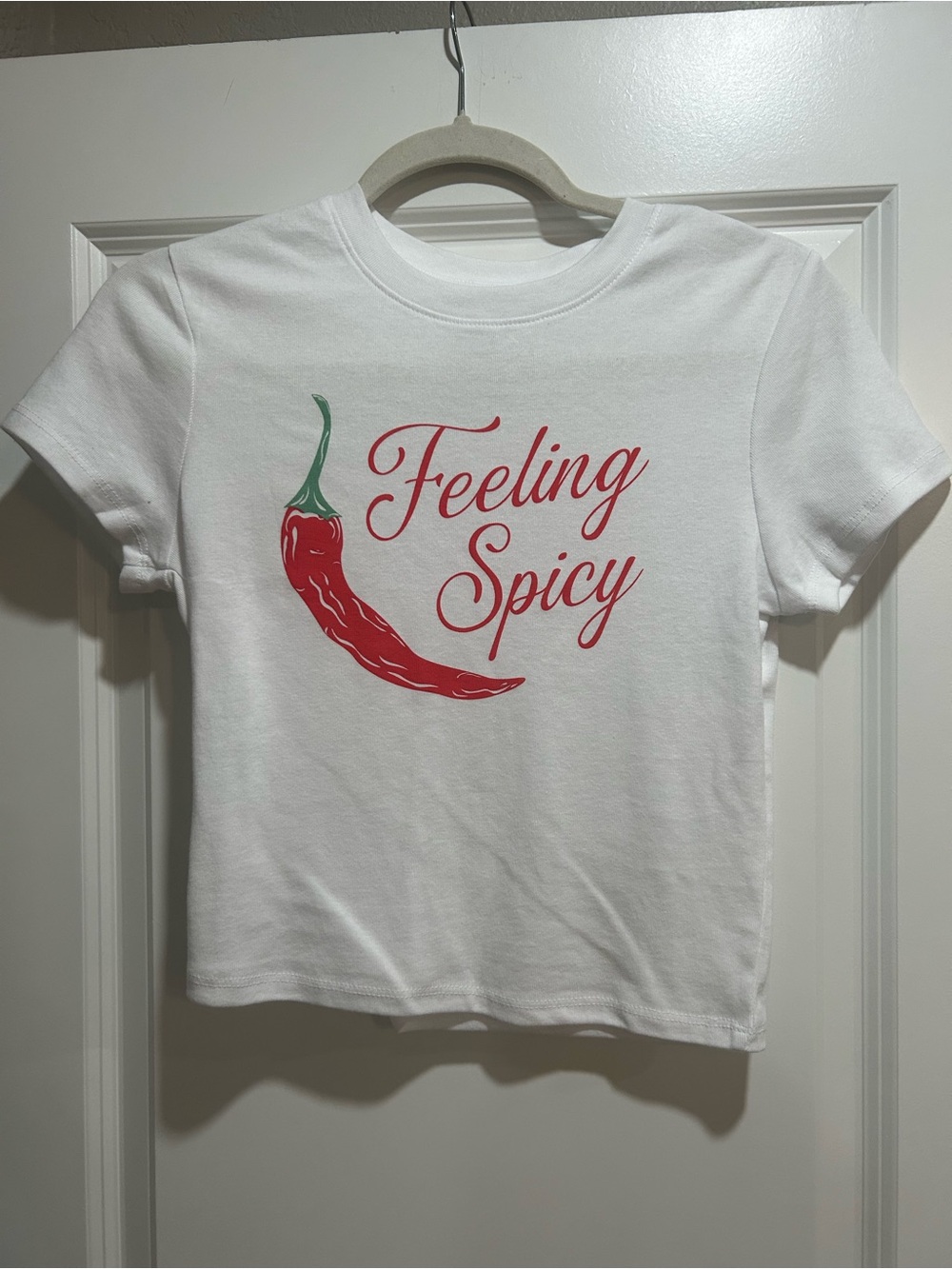 MAD Engine White Tee with Red Chili Graphic